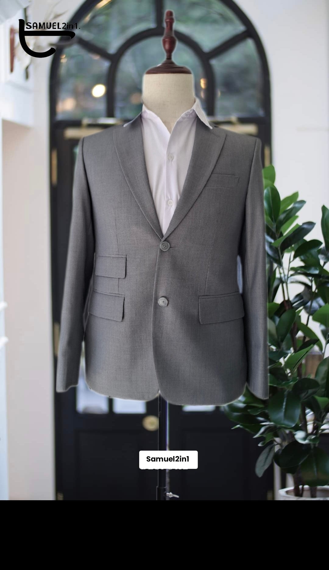 Samuel2in1 Grey Suit - Multi Flap Pocket | Grey Suit - Multi Flap Pocket