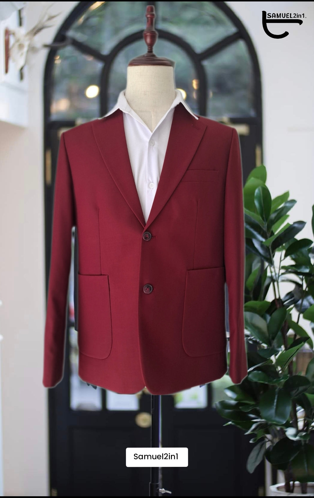 Red Wine Suit - Patch Pocket | Red Wine Suit - Patch Pocket