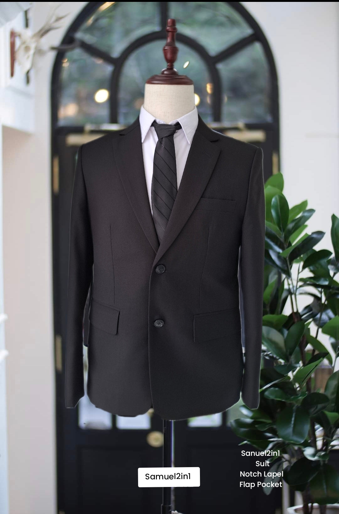 Classic Black Suit by Samuel2in1