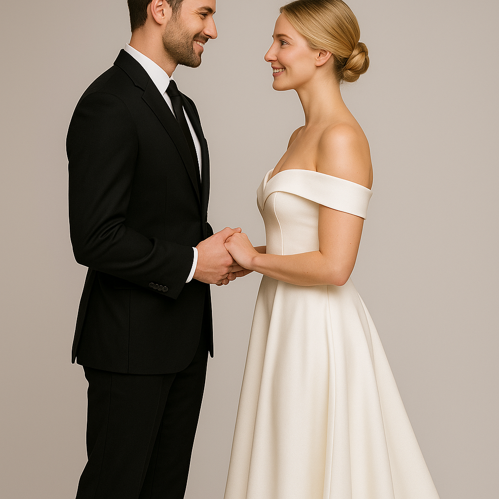 สูทเจ้าบ่าวเช่าตัดใหม่ สีดำคลาสสิก | Timeless Black Groom Suit for Rent