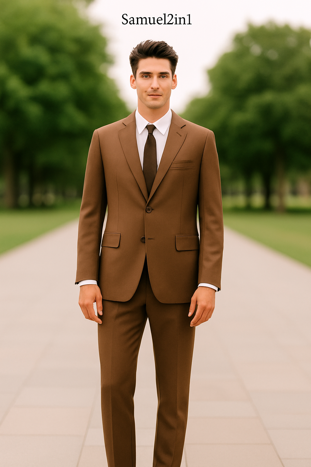 Made to Order Brown Suit