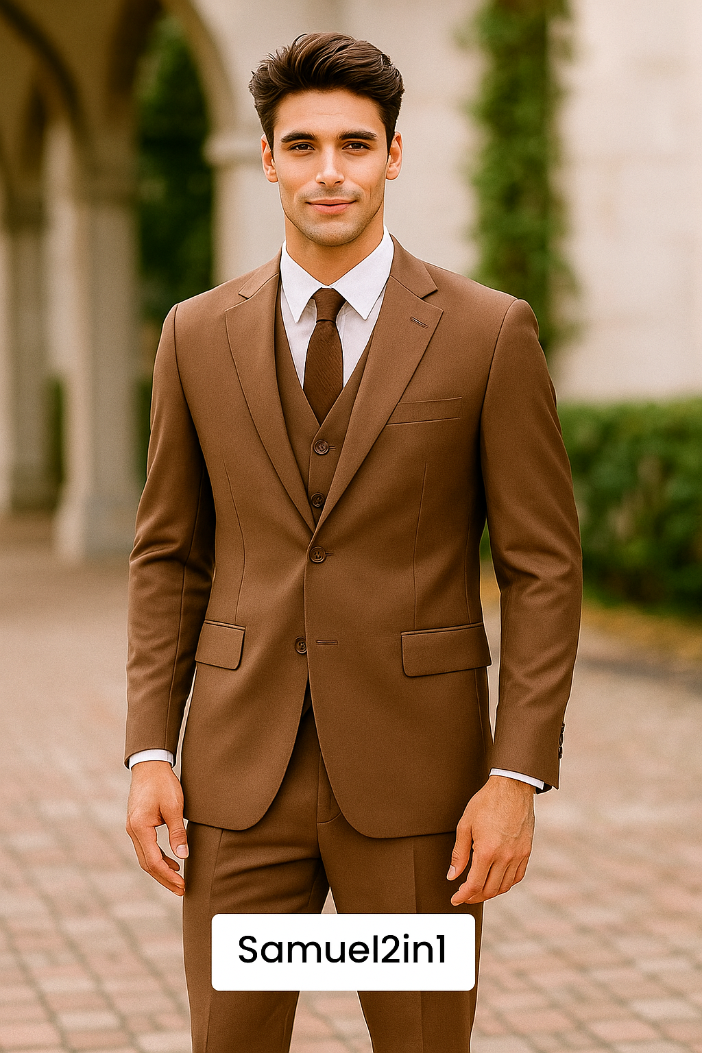 Made to Order Brown Suit