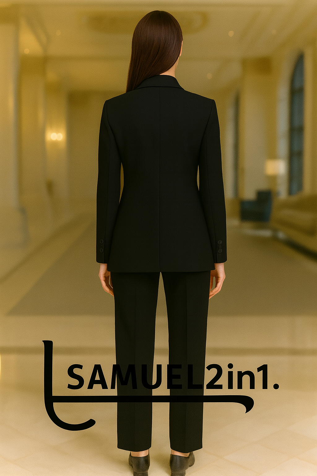 Made to Order Women's Suit - สูทผู้หญิงสีดำ เรียบหรู / Dress co Rental