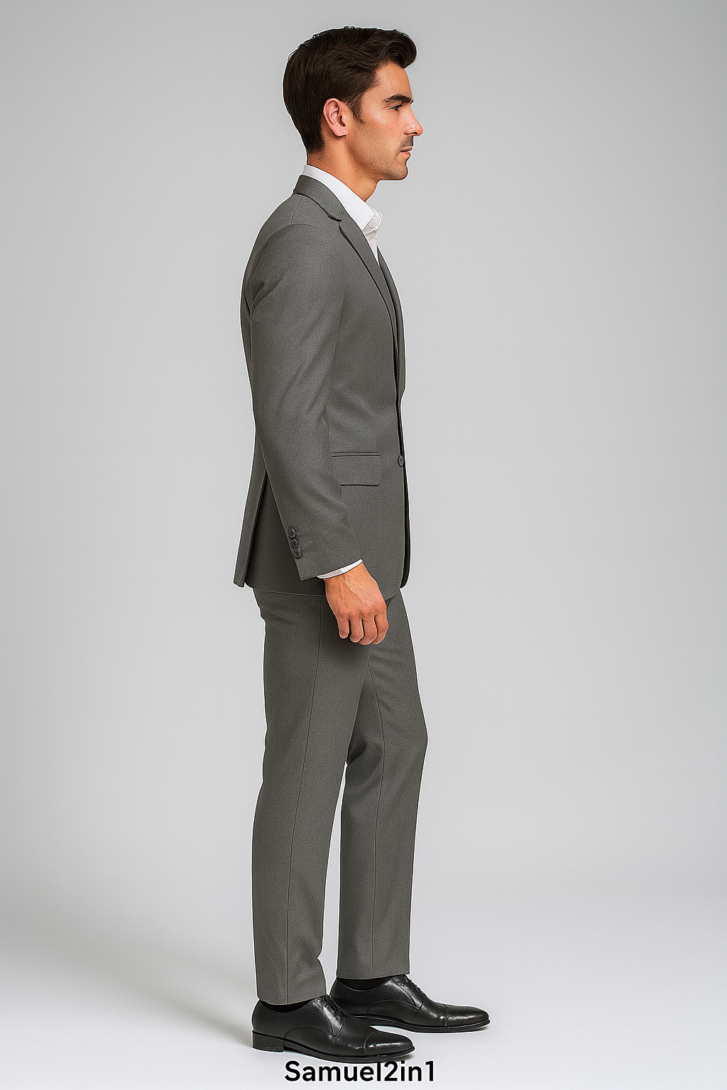 Grey Suit - Five Pockets Design