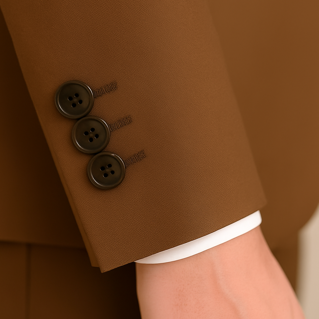 Samuel2in1 Brown Suit - Classic Notch Lapel