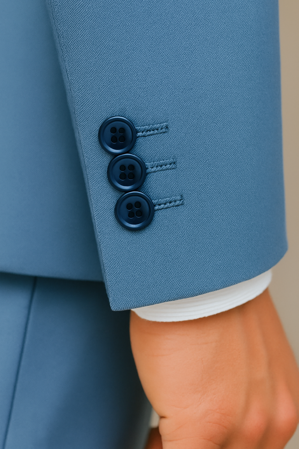 สูทเจ้าบ่าวเช่าตัดใหม่ สีฟ้าน้ำทะเล | Sky Blue Groom Suit for Rent