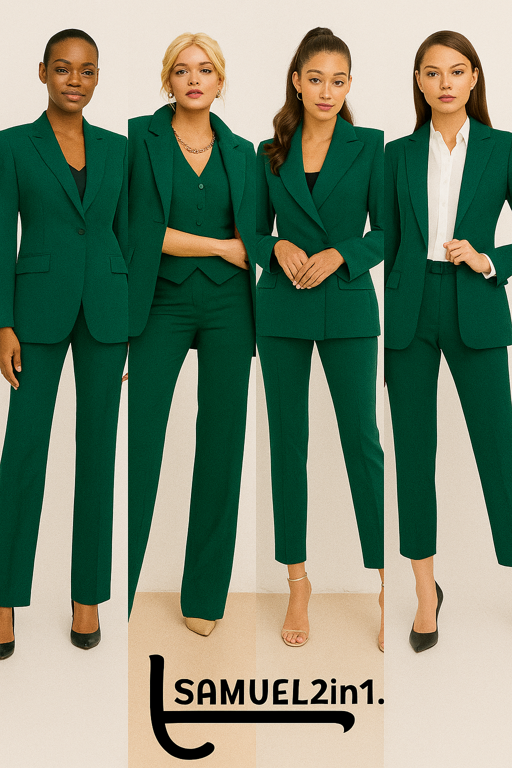 Made to Order Women's Suit - Emerald Green Edition