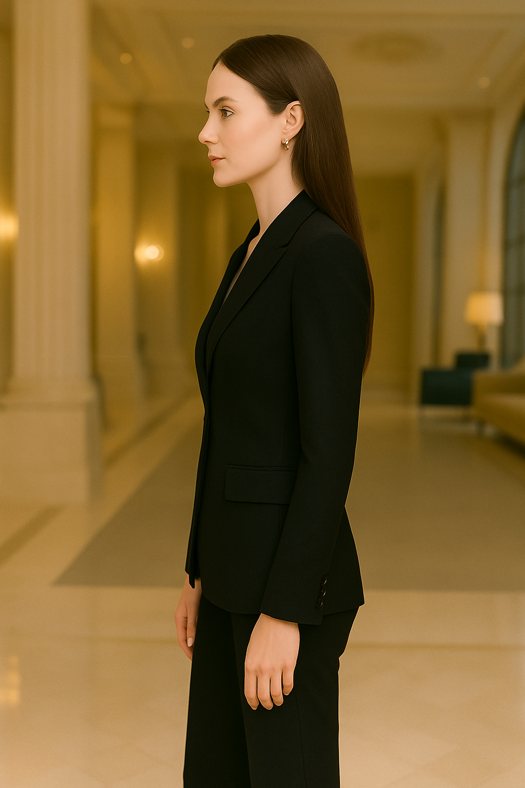 Made to Order Women's Suit - สูทผู้หญิงสีดำ เรียบหรู / Dress co Rental