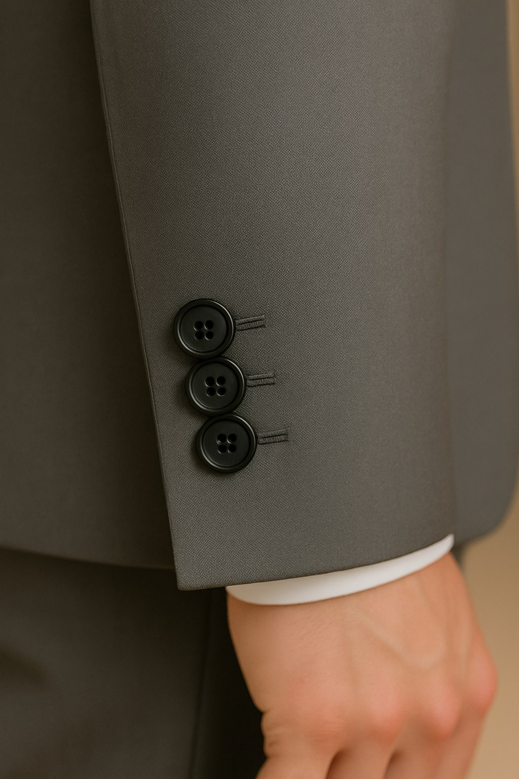 สูทเจ้าบ่าวเช่าตัดใหม่ สีเทาเรียบหรู | Elegant Grey Groom Suit for Rent