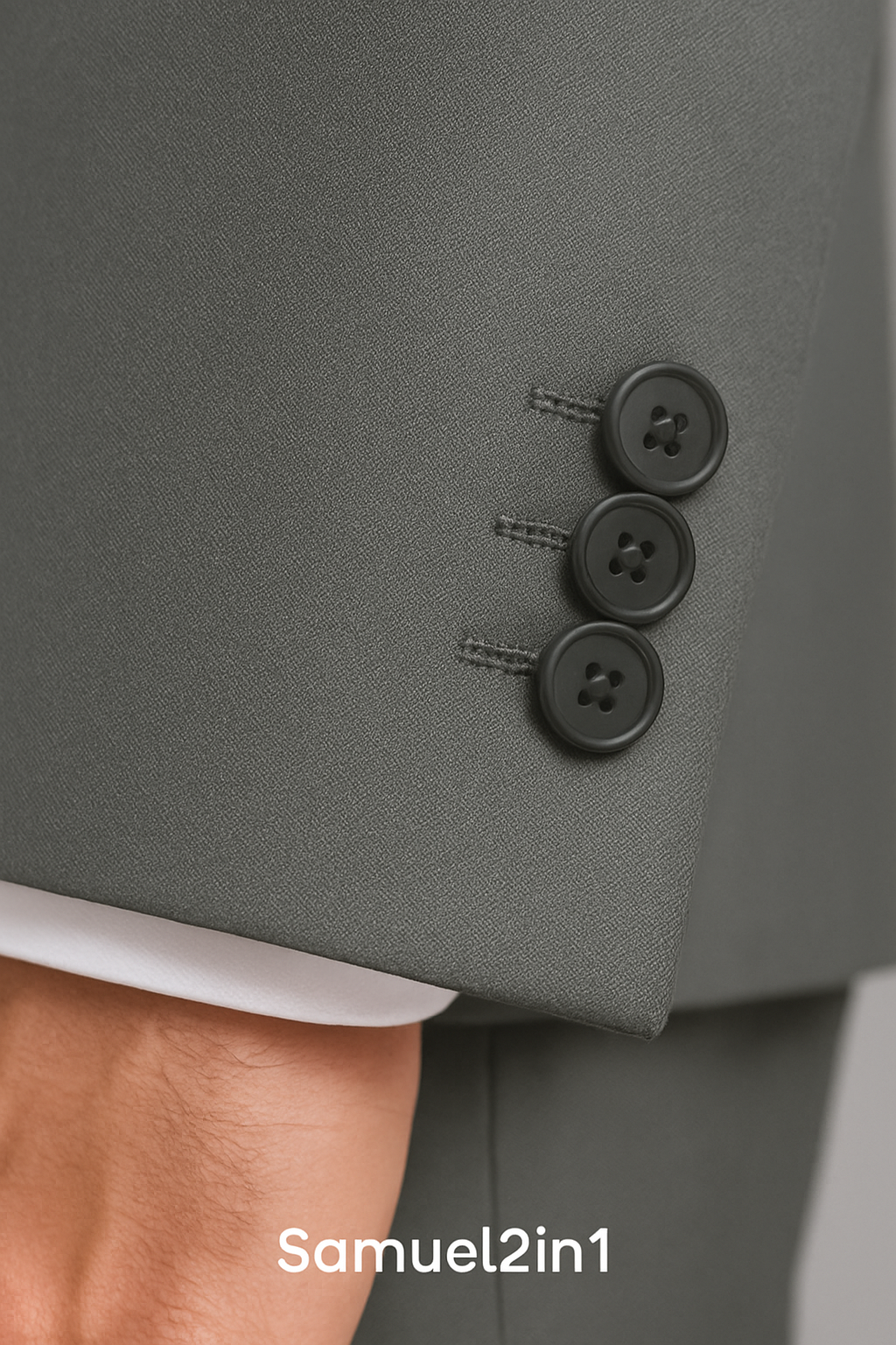 Grey Suit - Five Pockets Design