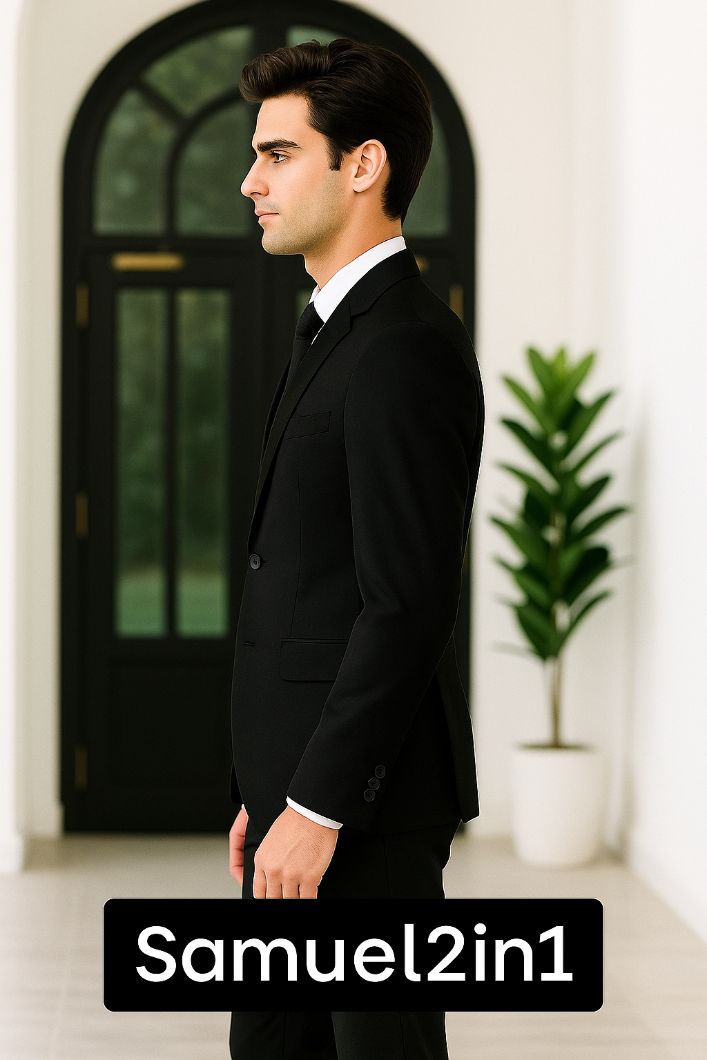 Classic Black Suit by Samuel2in1