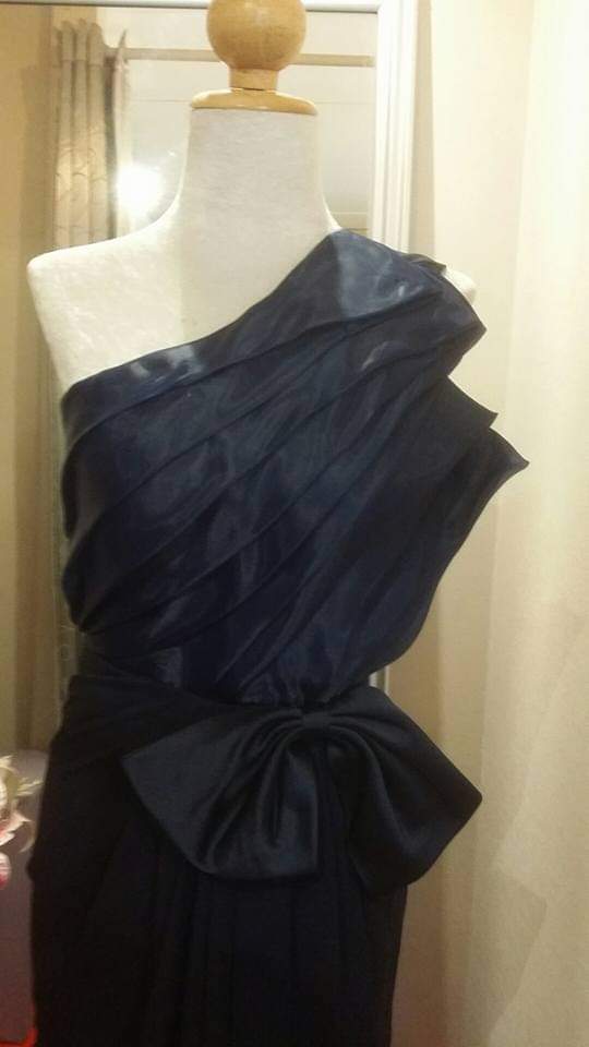 one-shoulder-black-mermaid-dress | One-Shoulder Black Mermaid Gown