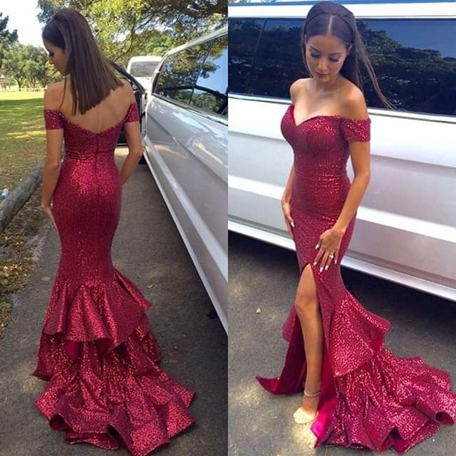 Glitter-Mermaid-Red-Dress