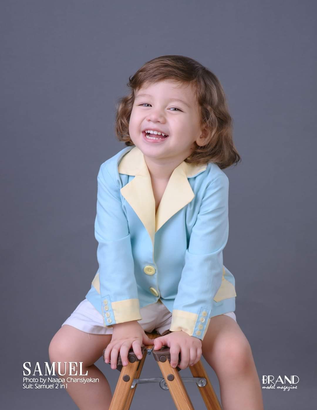 Reversible Kids Suit - Mint &amp; Yellow + White Pants | Reversible Kids Suit - Mint &amp; Yellow