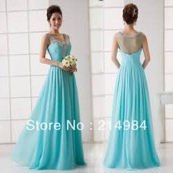 Turquoise Evening Dress with Mesh