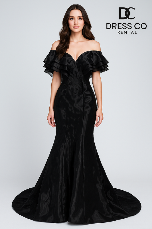 Elegant Mermaid Black Dress