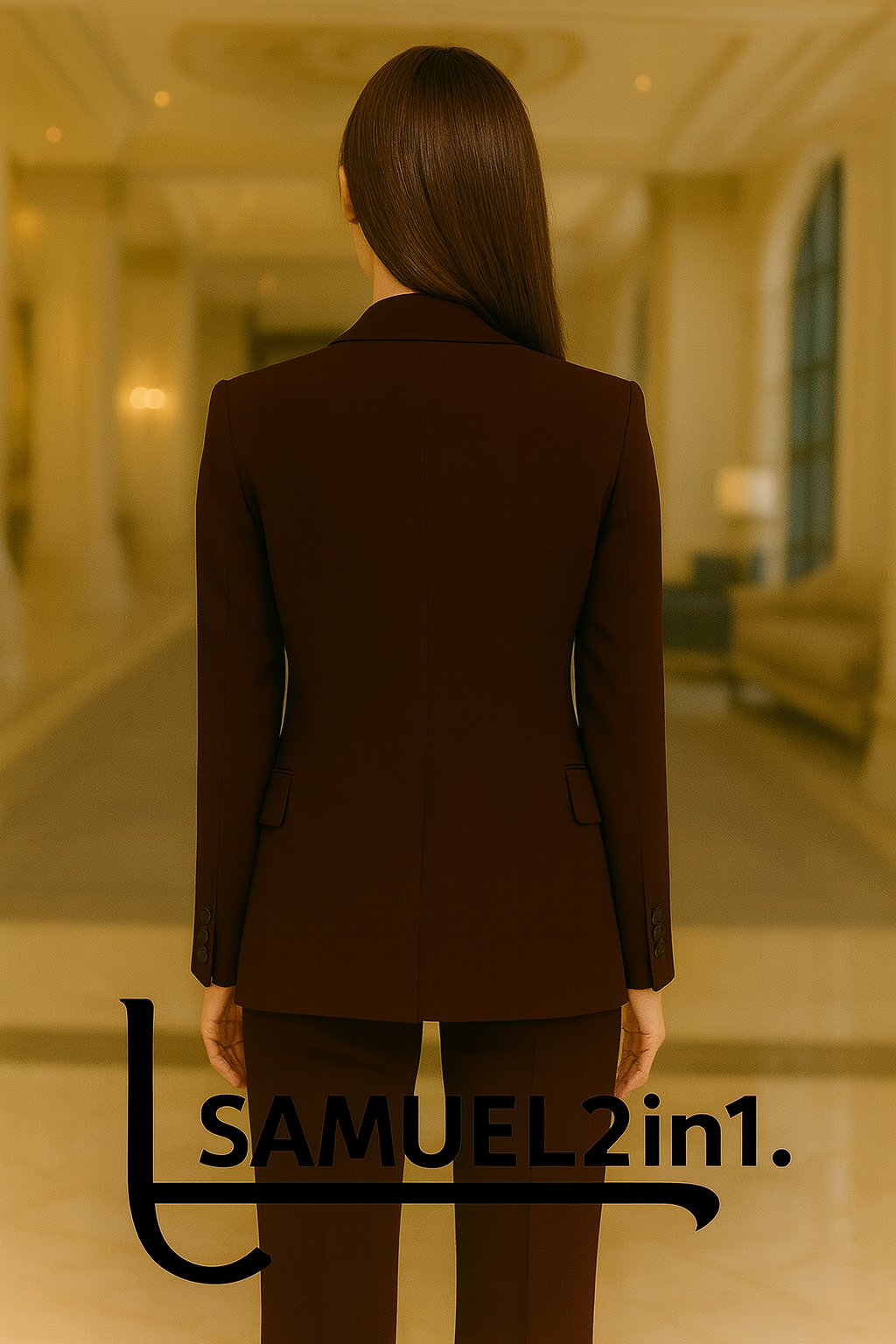 Made to Order Women's Suit - Black &amp; White Trim Edition