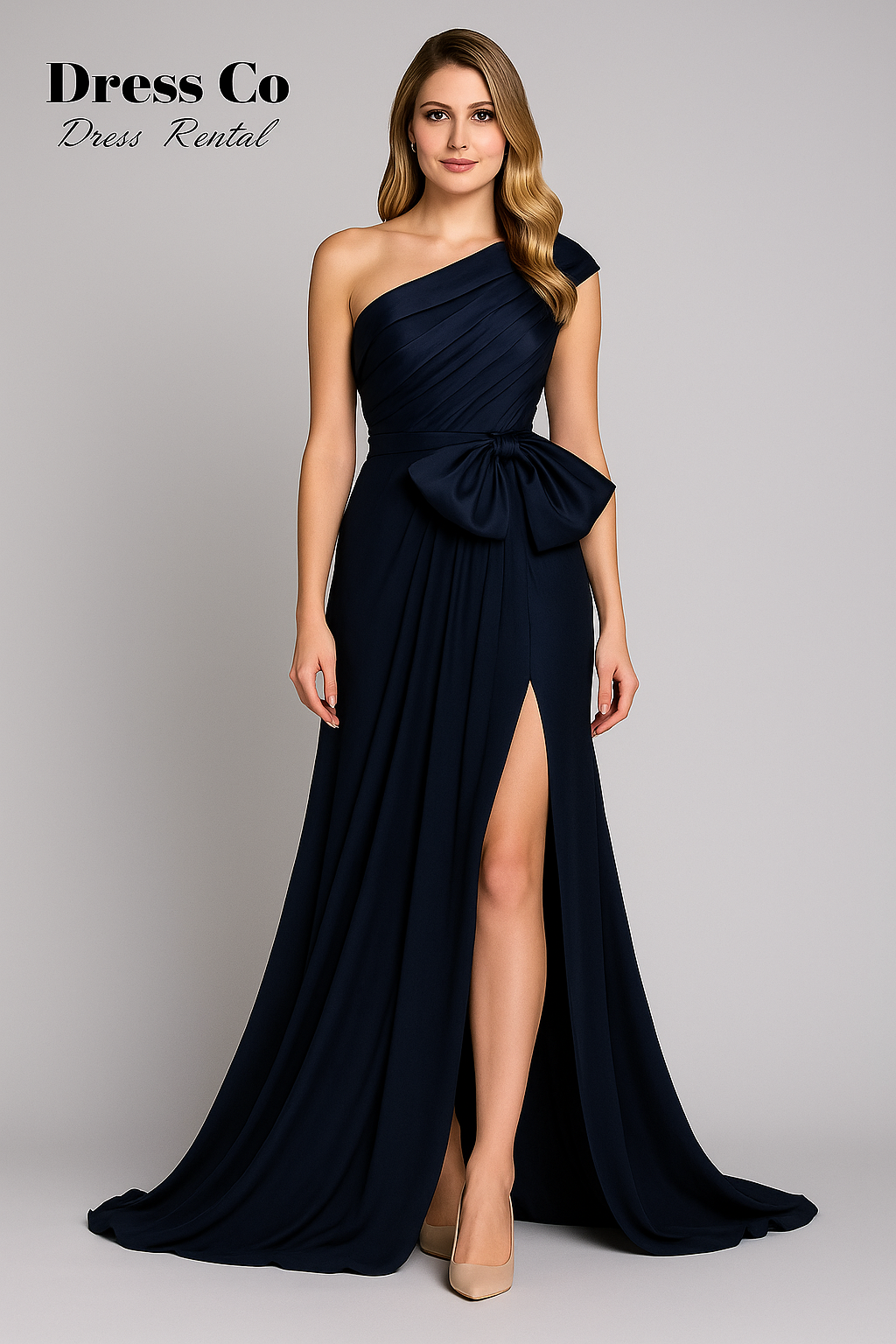one-shoulder-black-mermaid-dress | One-Shoulder Black Mermaid Gown