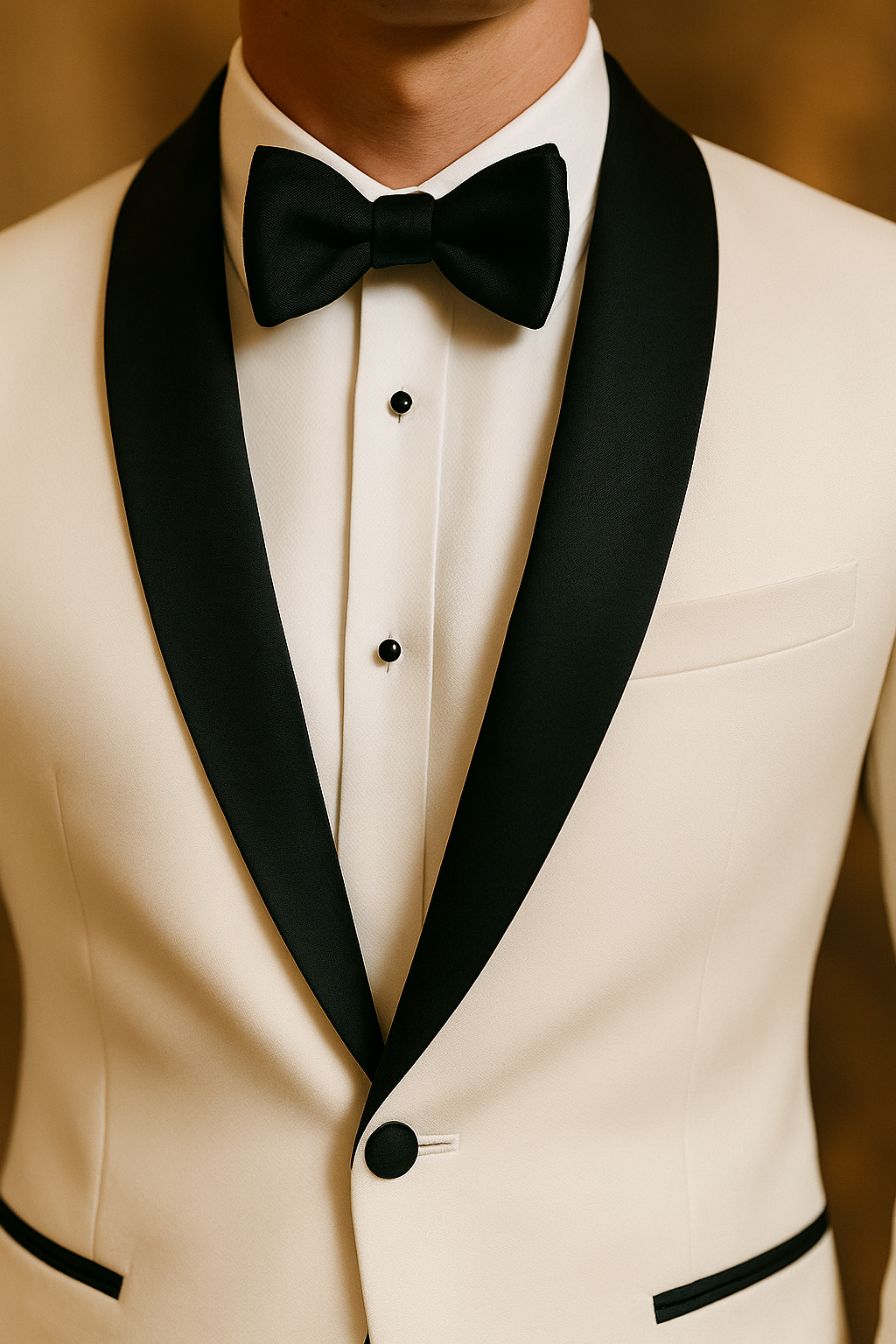 Luxurious black and white tuxedo suit | White &amp; Black