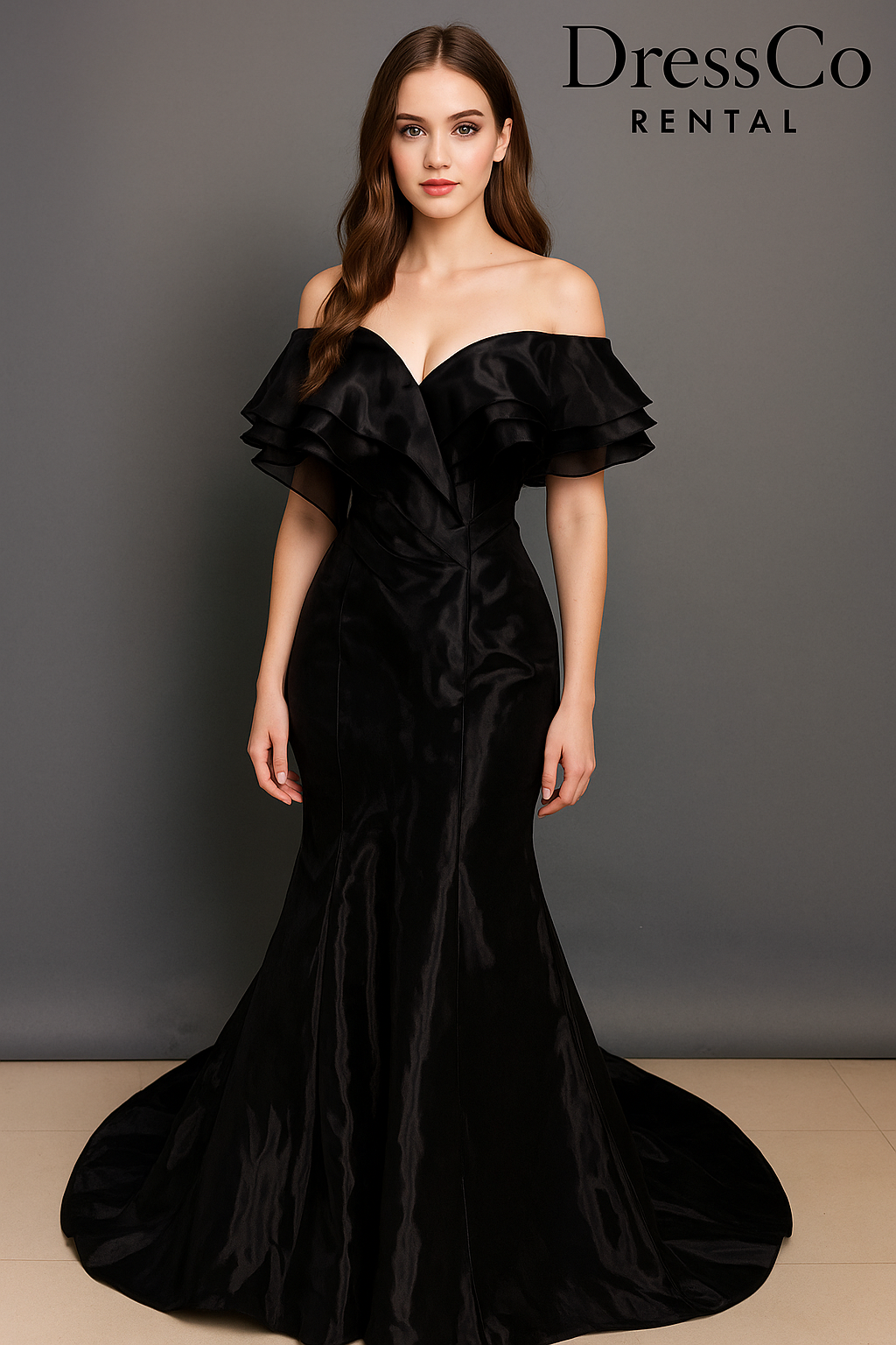 Elegant Mermaid Black Dress