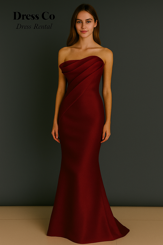 Red-Wrapped-Bodice-Dress