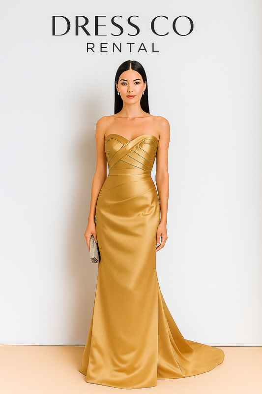 ชุดเพื่อนเจ้าสาวสีทอง / Golden Bridesmaid Gowns