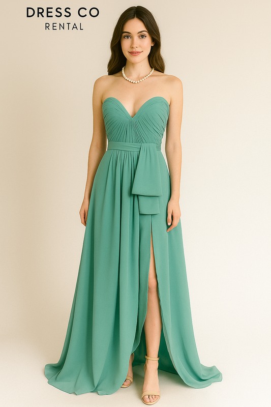Green Floral Lace Dress
