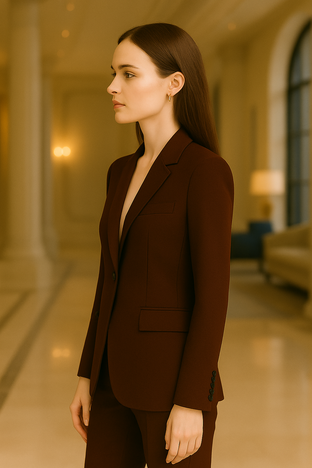 Made to Order Women's Suit - Black &amp; White Trim Edition