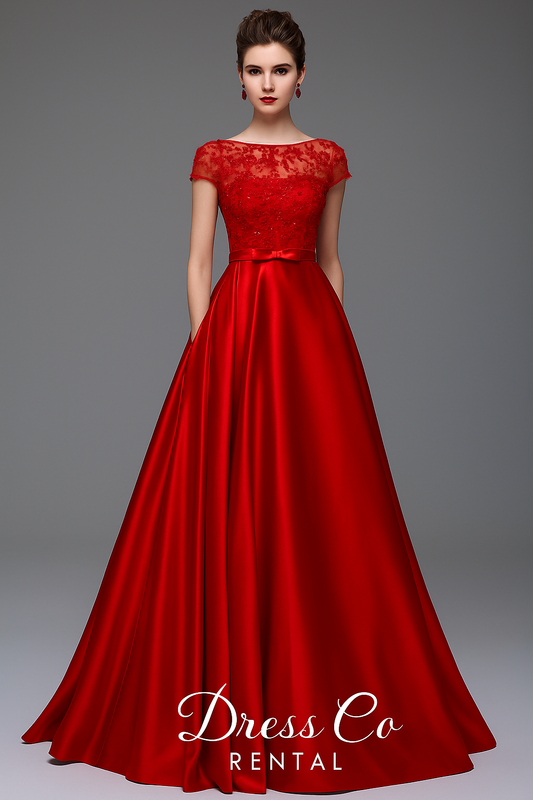 Red Elegance Gown / ชุดราตรียาวสีแดง