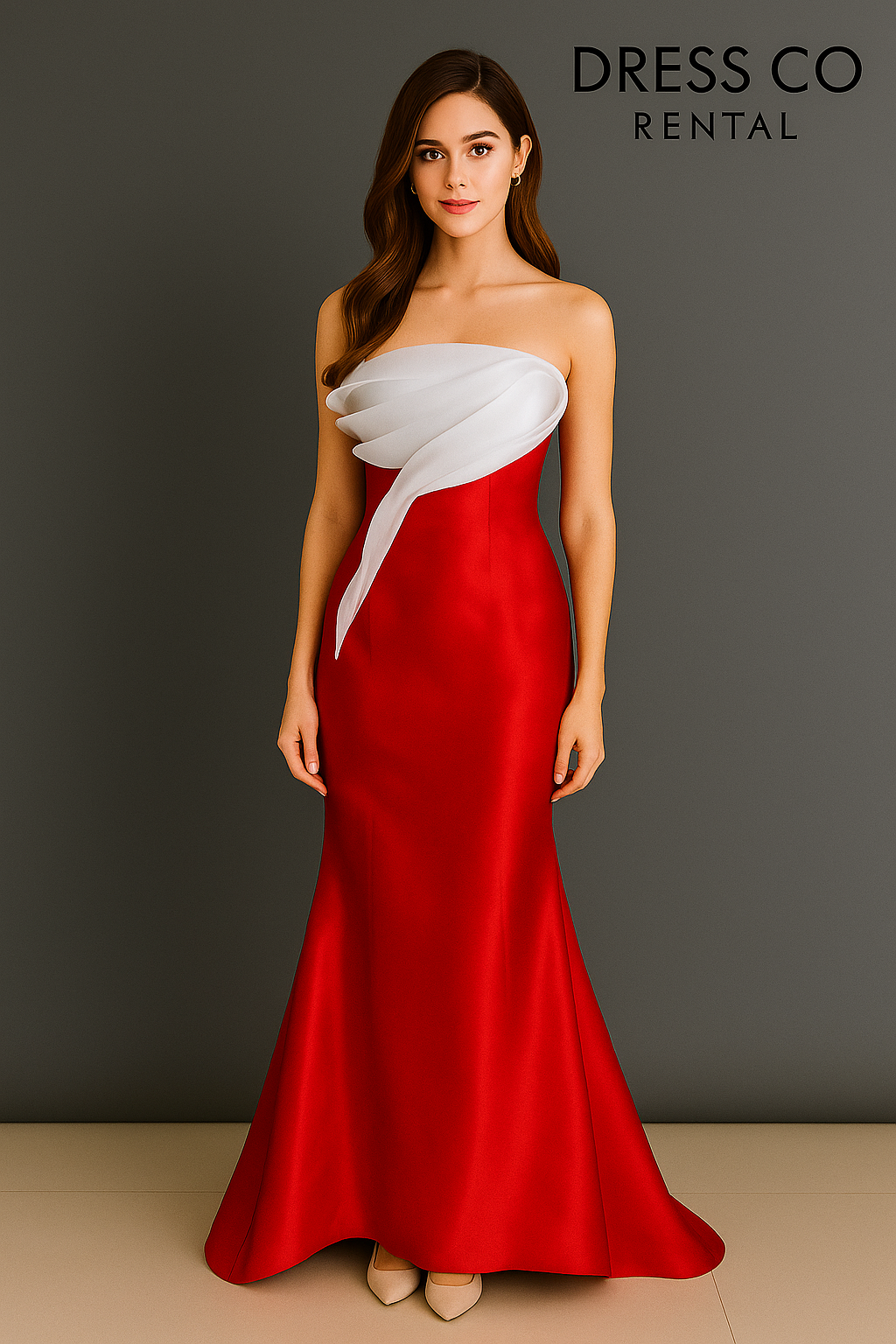 Red-White-Flowy-Drape