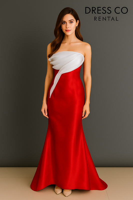 Red-White-Flowy-Drape