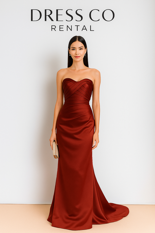Sweetheart-Drape-Satin-Gown
