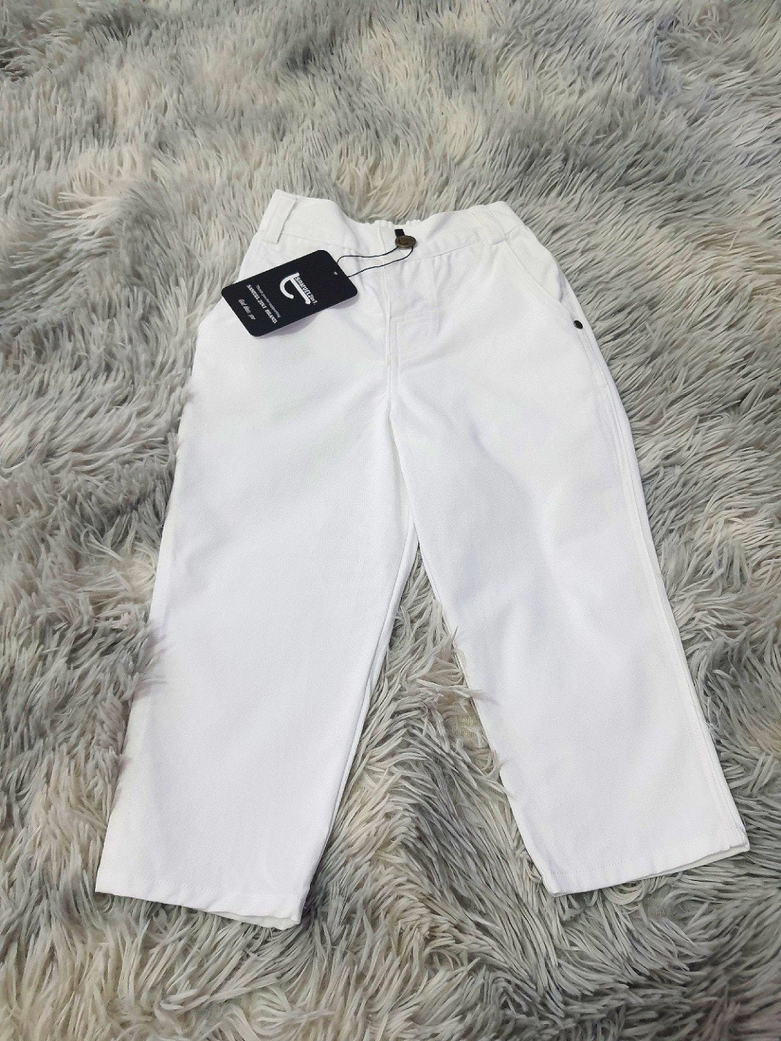 Reversible Kids Suit - Black &amp; White + White Pants